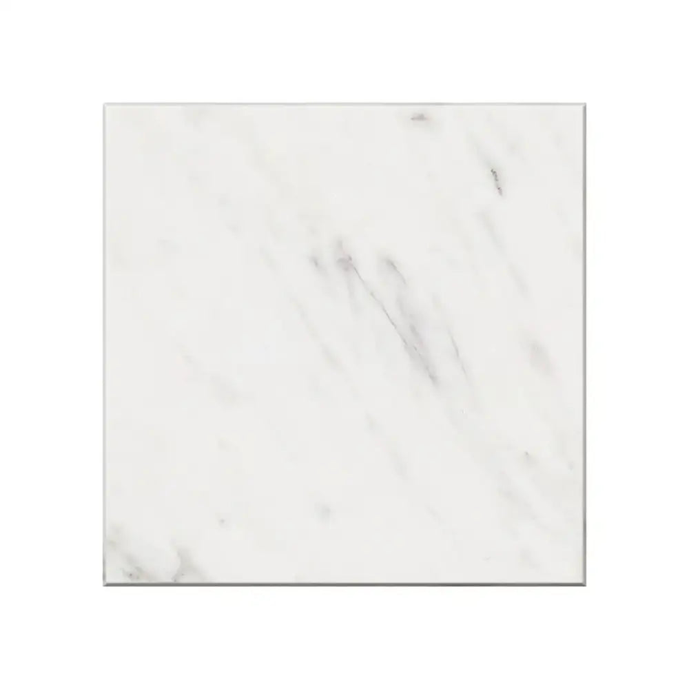Square marble tile from Oriental White Aurora Asian Statuary Marble 12x12 polished