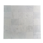 Square marble tile mosaic in Oriental White Aurora White Aurora Asian Statuary Marble 12X12 Tumbled