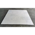 White square floor tiles from Oriental White Aurora Asian Statuary Marble 12x12 Tumbled