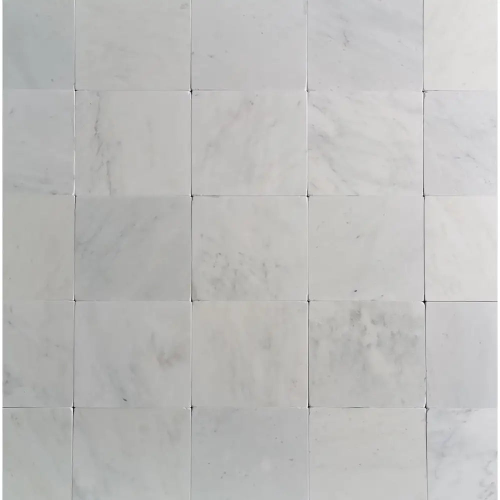 Oriental White Aurora / Asian Statuary Marble 12X12 Tumbled-American Stone