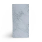 Rectangular Oriental White Aurora Statuary Marble block with polished and honed finish