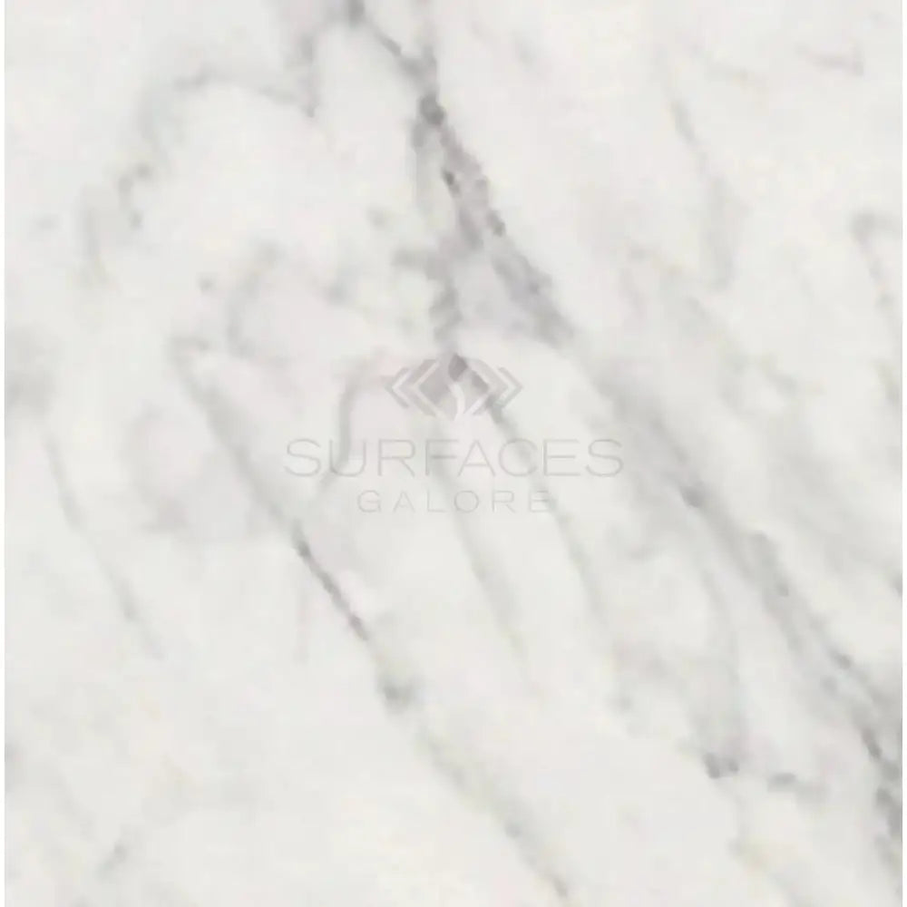 White marble surface from Oriental White Aurora Asian Statuary Marble 18X18 polished or honed