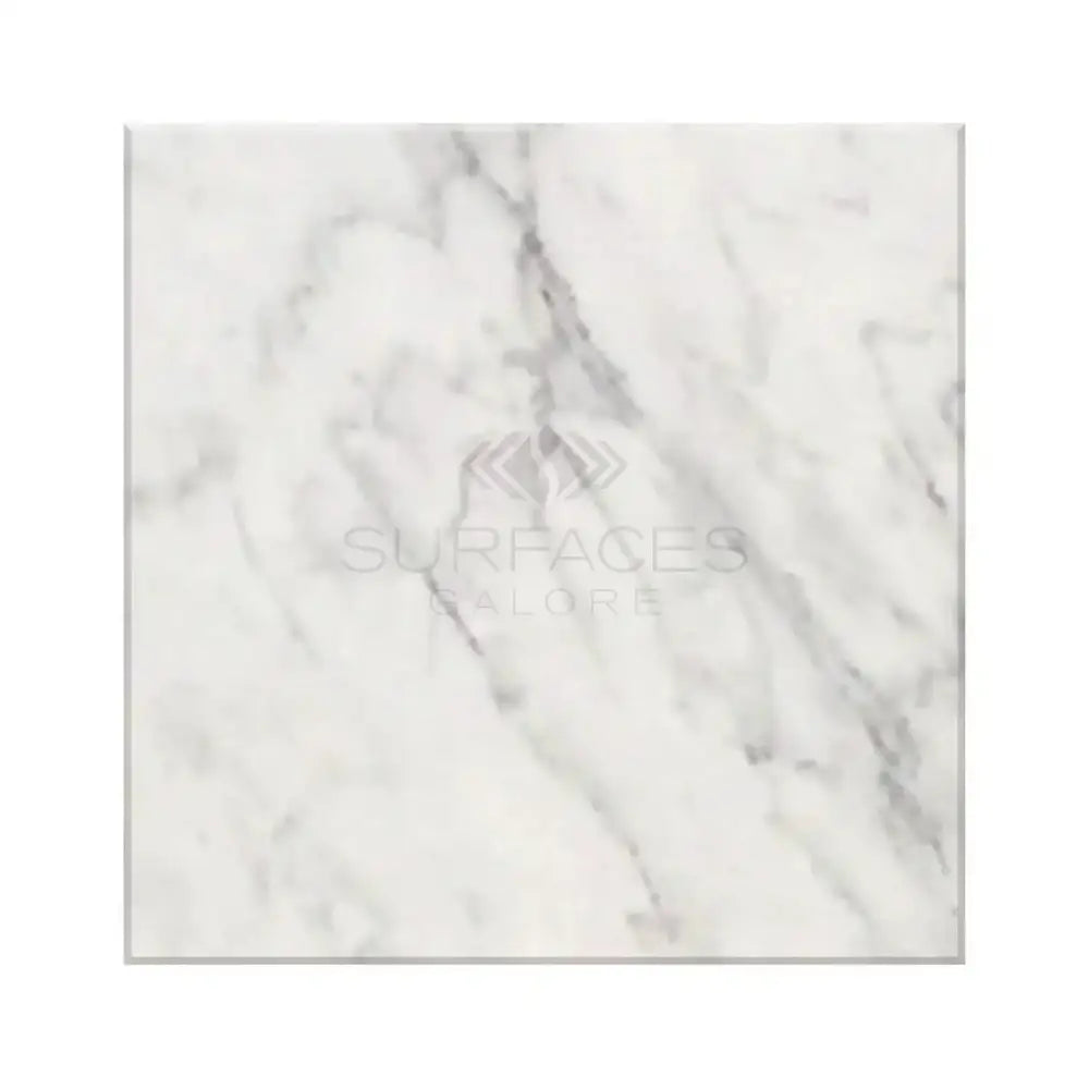 Square marble tile from Oriental White Aurora Asian Statuary Marble 24x24 polished or honed