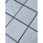White square mosaic tiles from Oriental White Aurora Asian Statuary Marble