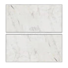 Two marble-patterned panels from Oriental White Aurora Asian Statuary Marble product