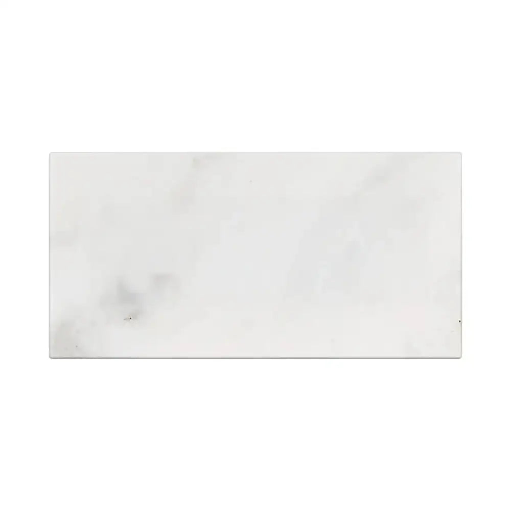 Rectangular white marble slab from Oriental White Aurora Statuary Marble collection