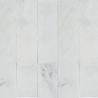 White marble tile pattern from Oriental White Aurora Asian Statuary Marble 4X12
