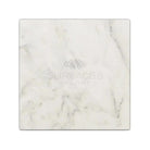 Square marble-patterned surface of Oriental White Aurora Asian Statuary Marble 4x4 Tumbled