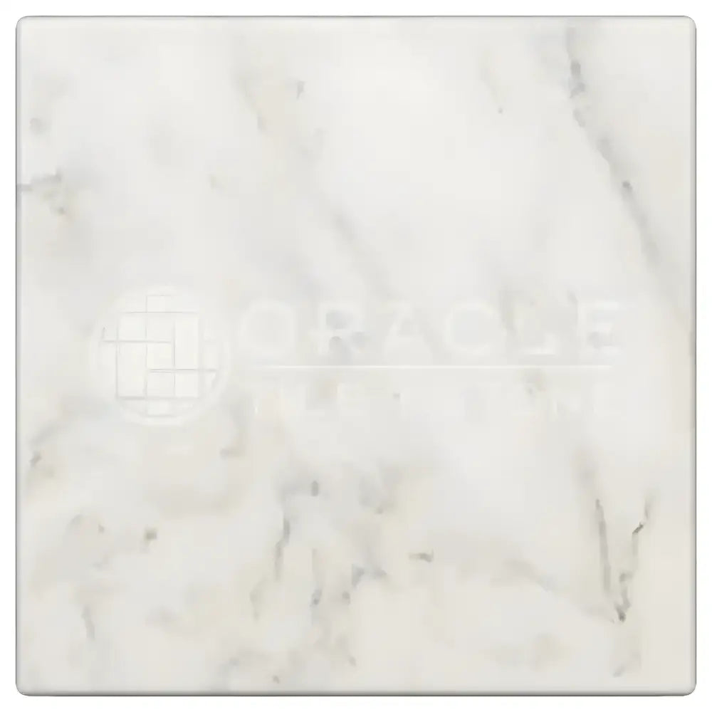 Square marble tile from Oriental White Aurora Asian Statuary Marble 4x4 Tumbled