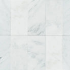 White marble tile pattern from Oriental White Aurora Asian Statuary Marble 6X12