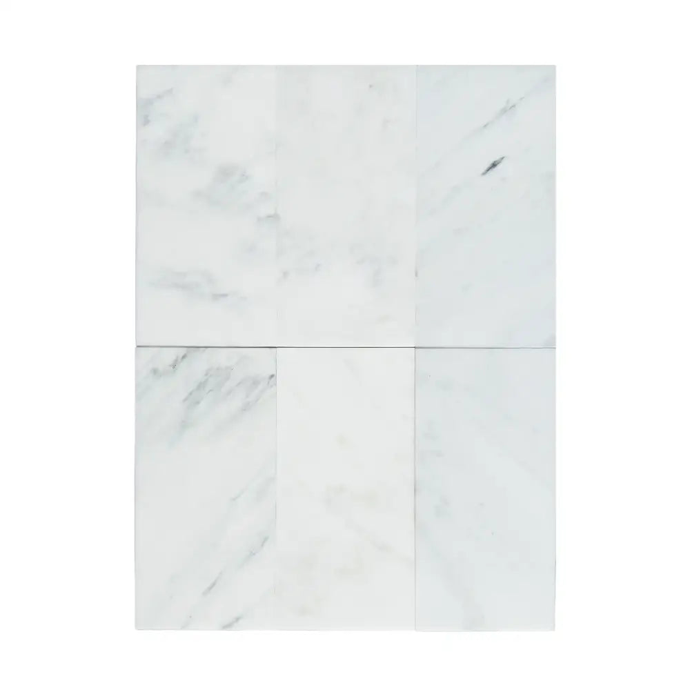 White marble tiles from Oriental White Aurora Asian Statuary Marble 6X12 polished or honed