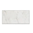 Rectangular polished or honed Asian Statuary Marble surface with white and gray marble pattern
