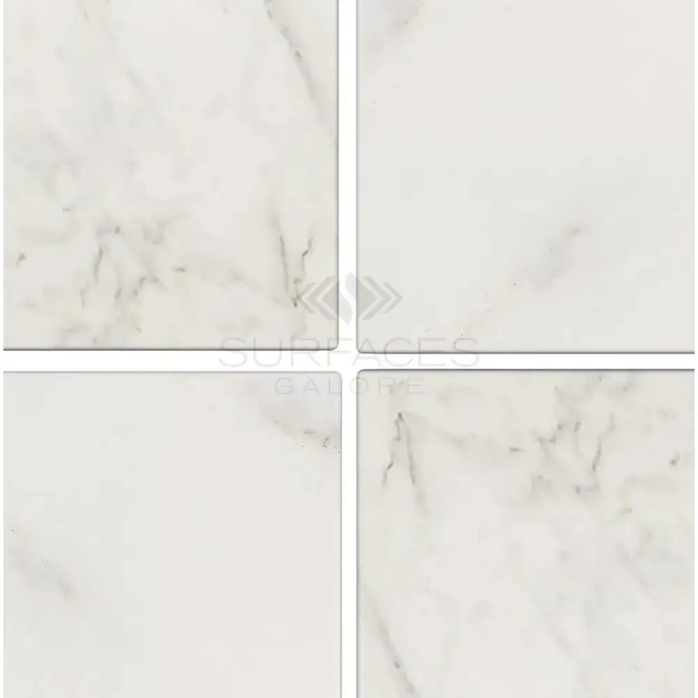 Oriental White Aurora / Asian Statuary Marble 6X6 Tumbled-American Stone