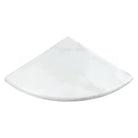 White marble corner shelf from Oriental White Aurora Asian Statuary Marble Shower Collection