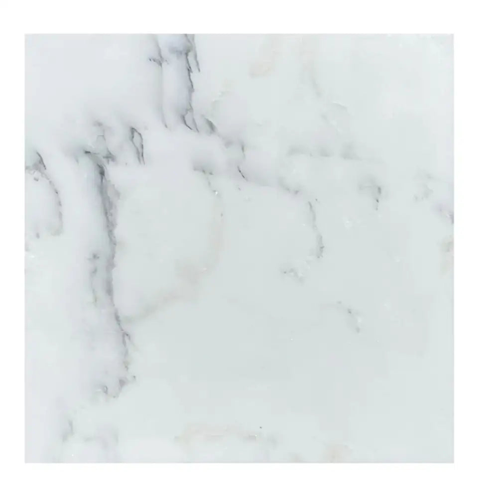 Oriental White Aurora / Asian Statuary Penny-Round (Single Color/Oriental White Aurora White Aurora) Marble Mosaic-American Stone