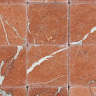 Red marble tile pattern for Rojo Alicante Select 3X3 Tumbled flooring