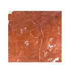 Red marble tile with white veining from Rojo Alicante Select Marble 12X12 Honed-Polished