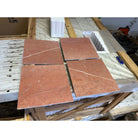 Red marble tiles with white veining from Rojo Alicante Select Marble 12X12 Honed-Polished