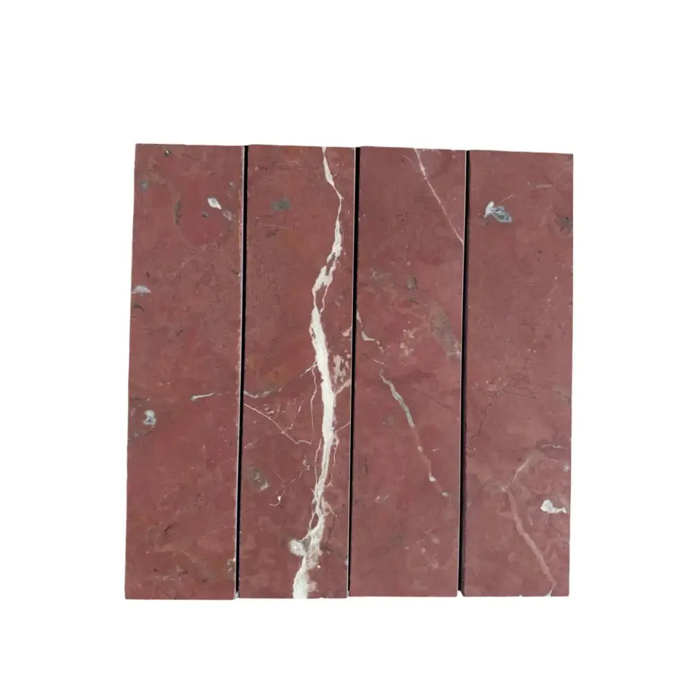 Red Marble Brick Tiles for Rojo Alicante Select Marble 3X12 Field Tile