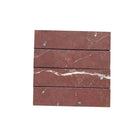 Stacked Red Marble Bricks for Rojo Alicante Select Marble 3X12 Field Tile