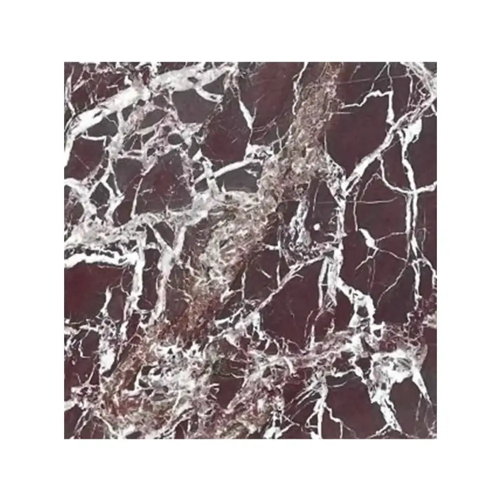 Maroon marble slab with white veining in Rosso Levanto Marble 12X12 Polished product