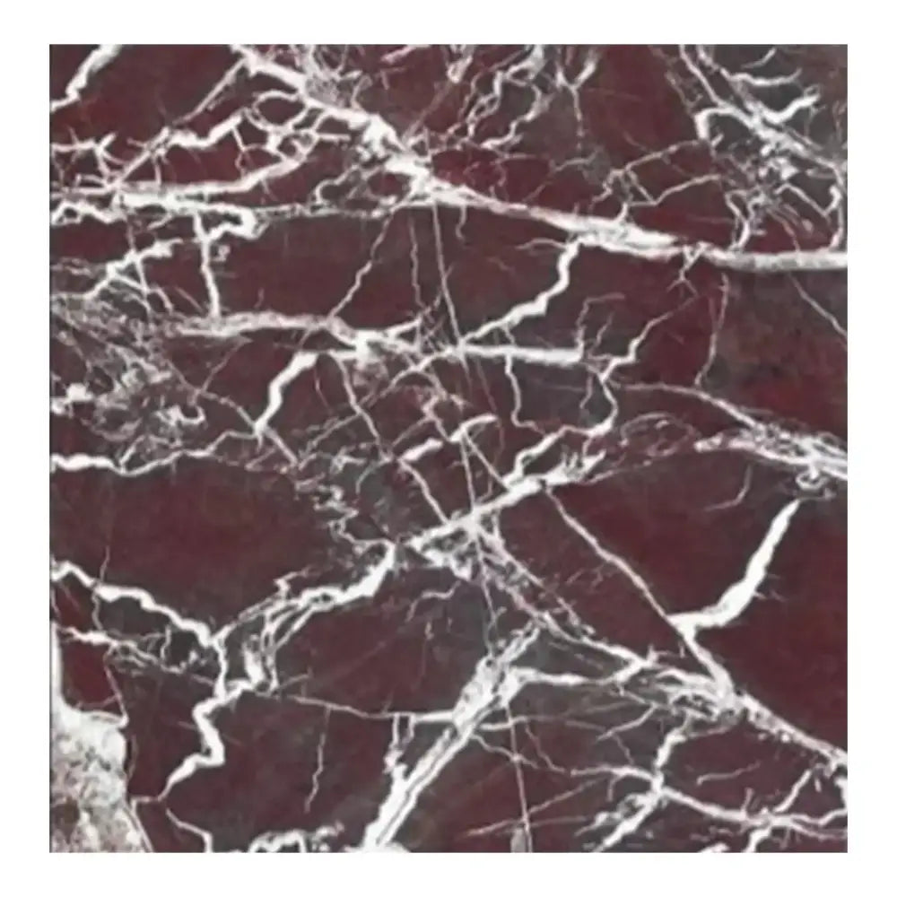Rosso Levanto Marble 12X12 Polished showcasing maroon marble with white veining