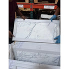 Marble-patterned rectangular tiles from Statuary Statuario White 12X12 Italian Marble
