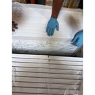 Marble-patterned Statuario White 12x12 Italian Marble tiles with protective packaging