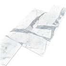 White marble-patterned floor tiles from Statuary Statuario White 12x24 Italian Marble