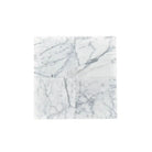 Square marble tile pattern in Statuary Statuario White 18X18 Italian Marble