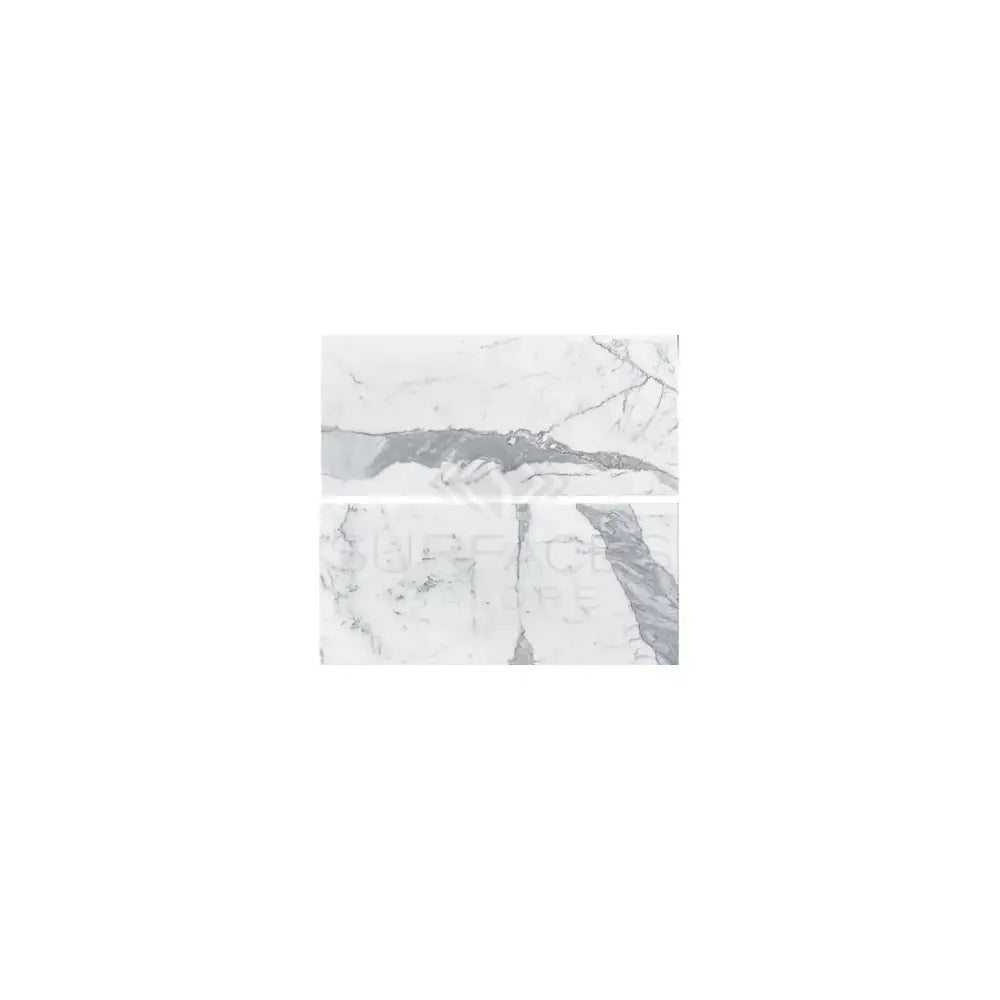 White marble tile from Statuary Statuario White 18X36 Italian Marble collection