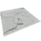 Marble-patterned floor tiles from Statuary Statuario White 4X12 Italian Marble collection