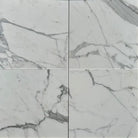 Four Statuary Statuario White Italian Marble Tiles polished or honed