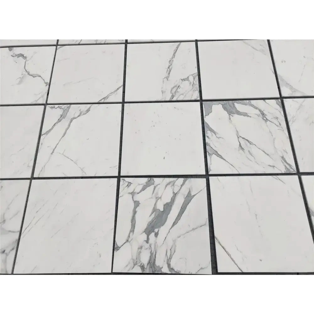 White marble tile floor from Statuary Statuario White 4X12 Italian marble polished or honed
