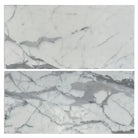 Marble-patterned tiles from Statuary Statuario White 4x12 Italian polished or honed