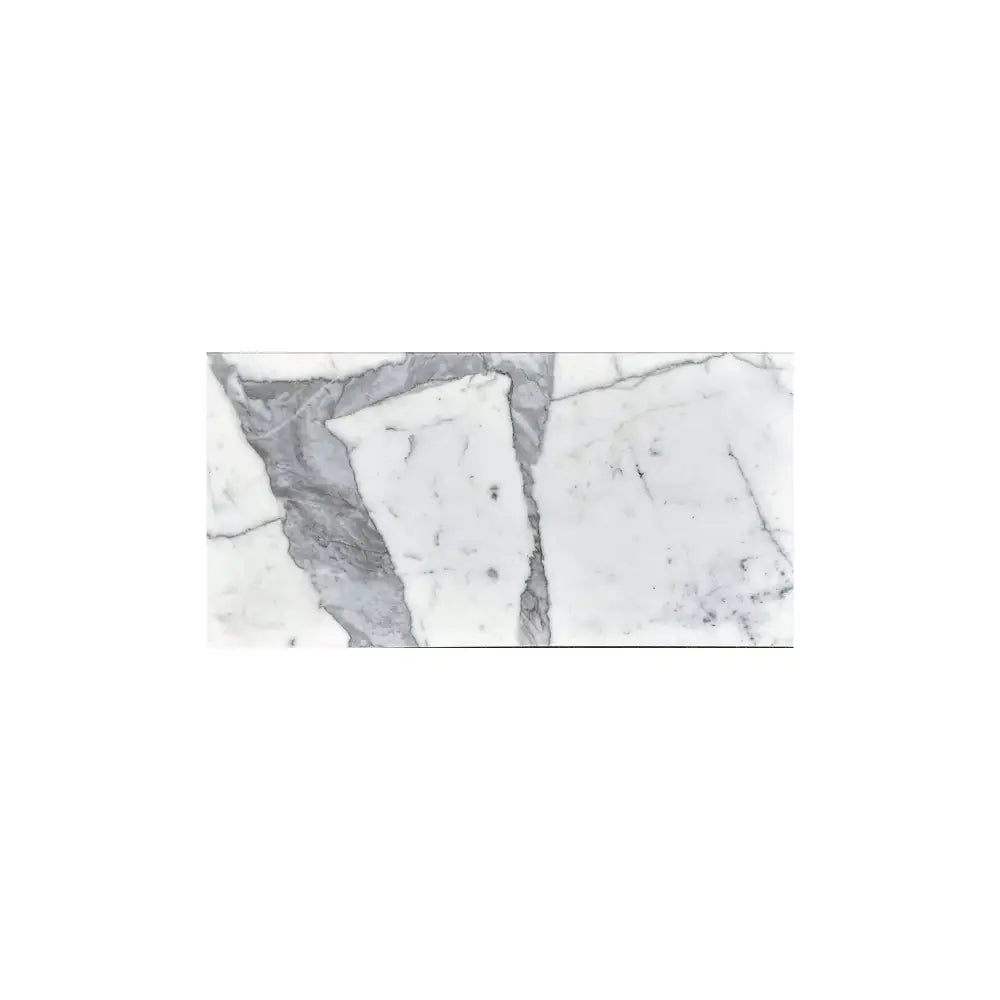 Rectangular Statuary White 6x12 Italian marble tile polished or honed for flooring