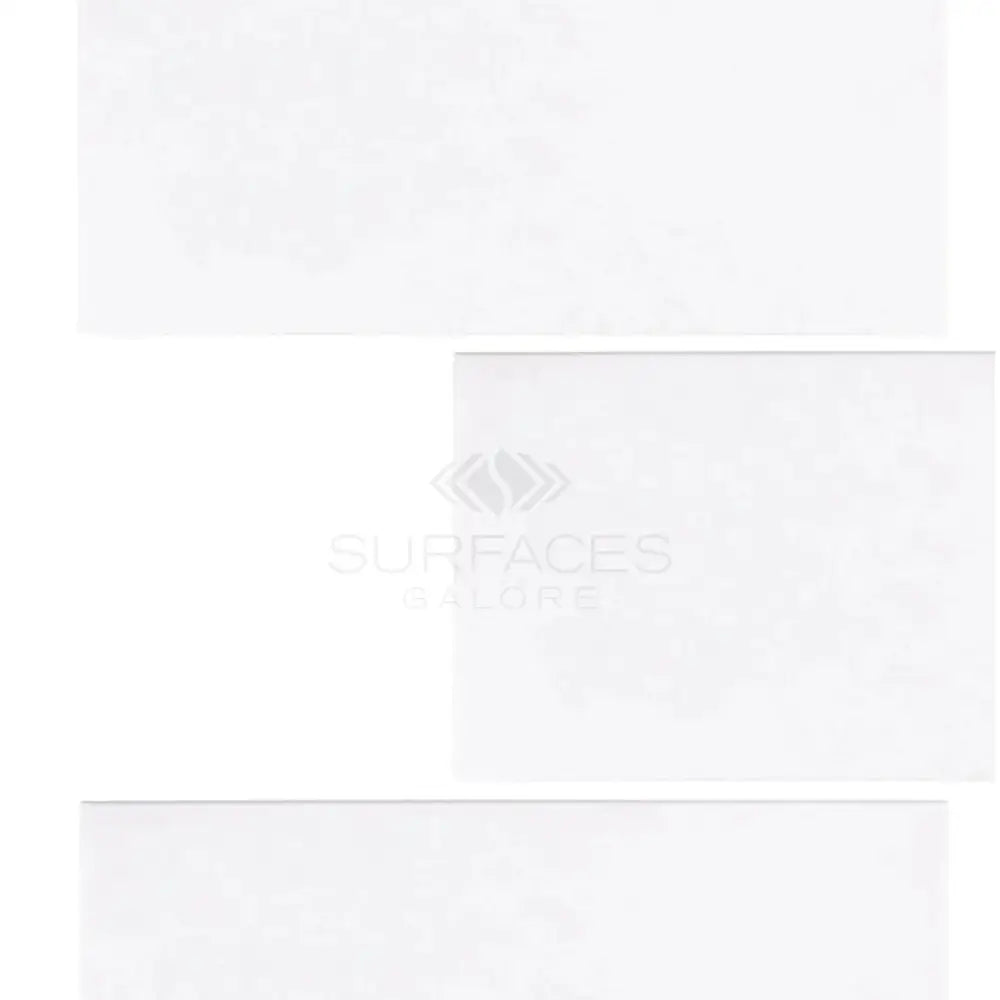 White rectangular Thassos Supreme 12X24 marble tiles for elegant flooring or walls