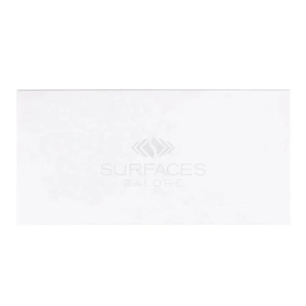 White rectangular marble palette from Thassos Supreme 12X24 polished or honed collection