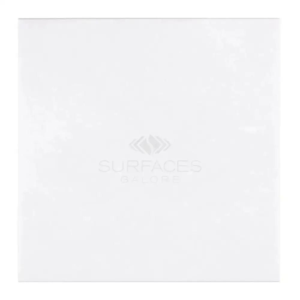 Square white Thassos Supreme 18x18 marble surface polished or honed