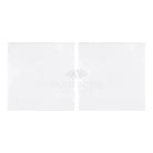White rectangular folding marble surface from Thassos Supreme 18X18 collection