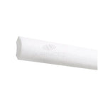 White rounded marble trim piece from Thassos Supreme 1X12 Quarter-Round product