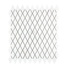 White diamond tile mosaic from Thassos Supreme 1X2 Diamond Rhomboid Marble