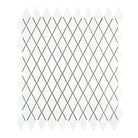 White diamond tile mosaic from Thassos Supreme for elegant flooring and backsplash