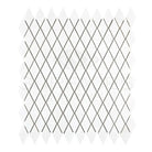 White diamond mosaic tile sheet from Thassos Supreme for elegant marble flooring and walls