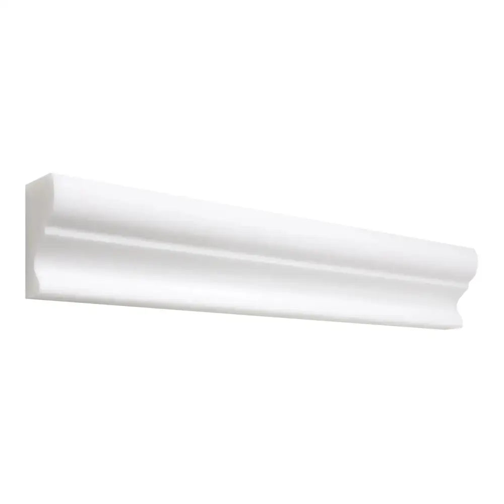 White decorative molding from Thassos Supreme 2X12 Crown Mercer in polished or honed finish