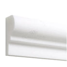 White rounded molding from Thassos Supreme 2X12 OG-1 Marble Polished or Honed