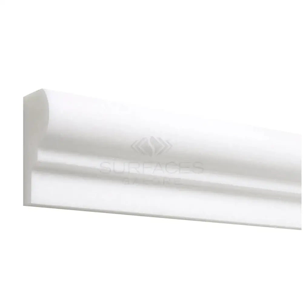 White decorative molding from Thassos Supreme 2X12 OG-1 Marble Polished or Honed