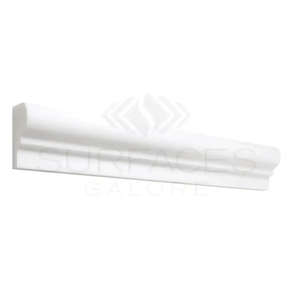White decorative molding from Thassos Supreme 2X12 OG-1 Marble Polished or Honed