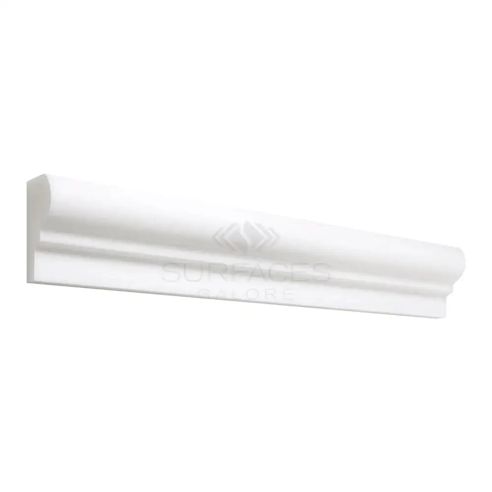 White decorative molding from Thassos Supreme 2X12 OG-1 Marble Polished or Honed