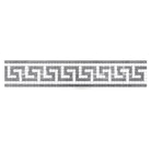 Mosaic Greek key border in Blue-Gray Marble from Thassos Supreme for elegant wall or floor design